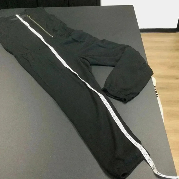 J. Crew Womens Black Sleeveless Lined Asymmetric Zip Jumpsuit One-Piece Size 4 - Picture 11 of 15